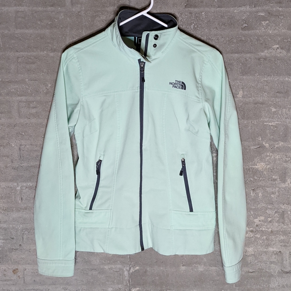 The North Face Storm Collar Softshell Jacket Mint… - image 1